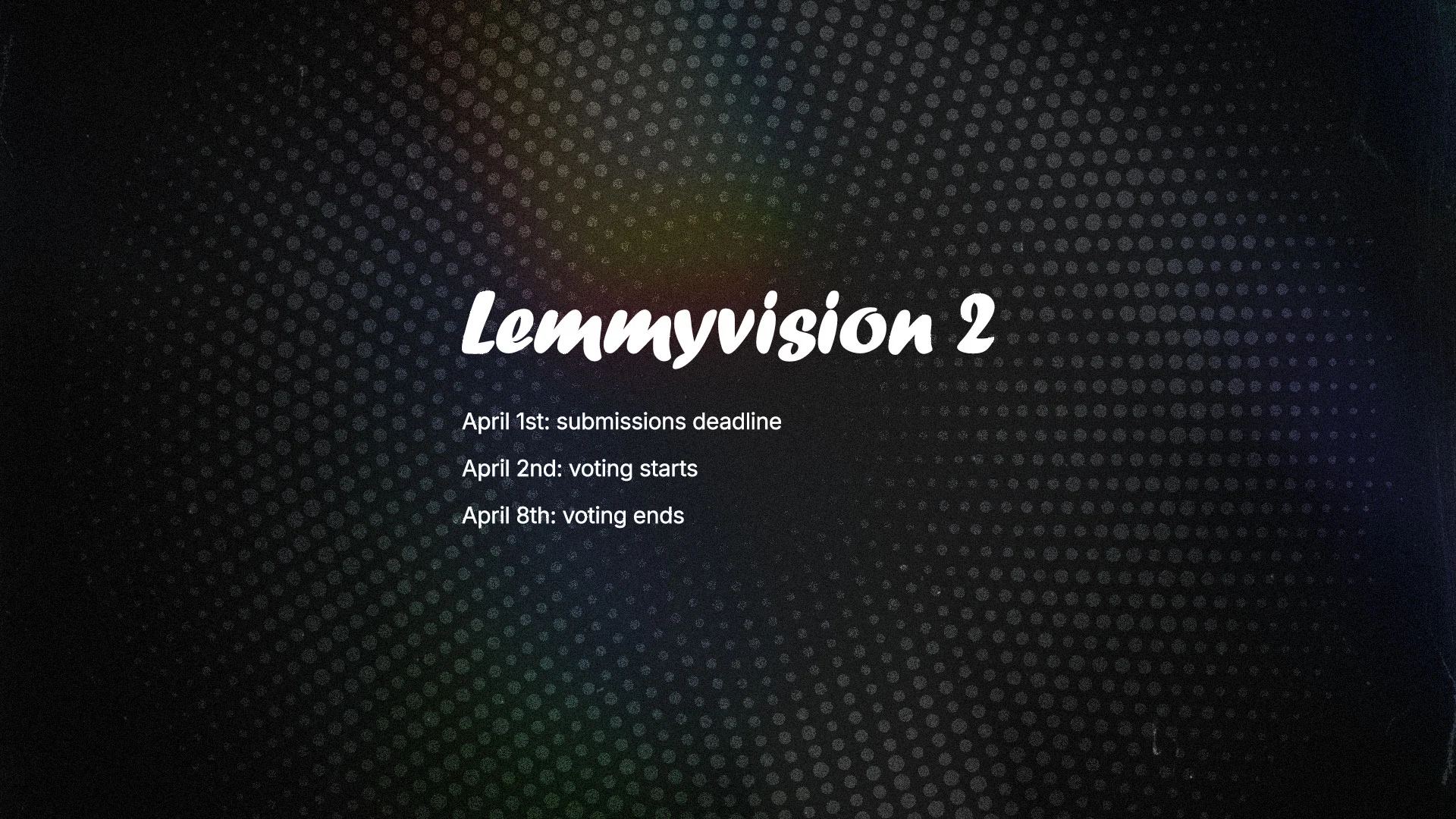 2025 Lemmyvision Song Contest